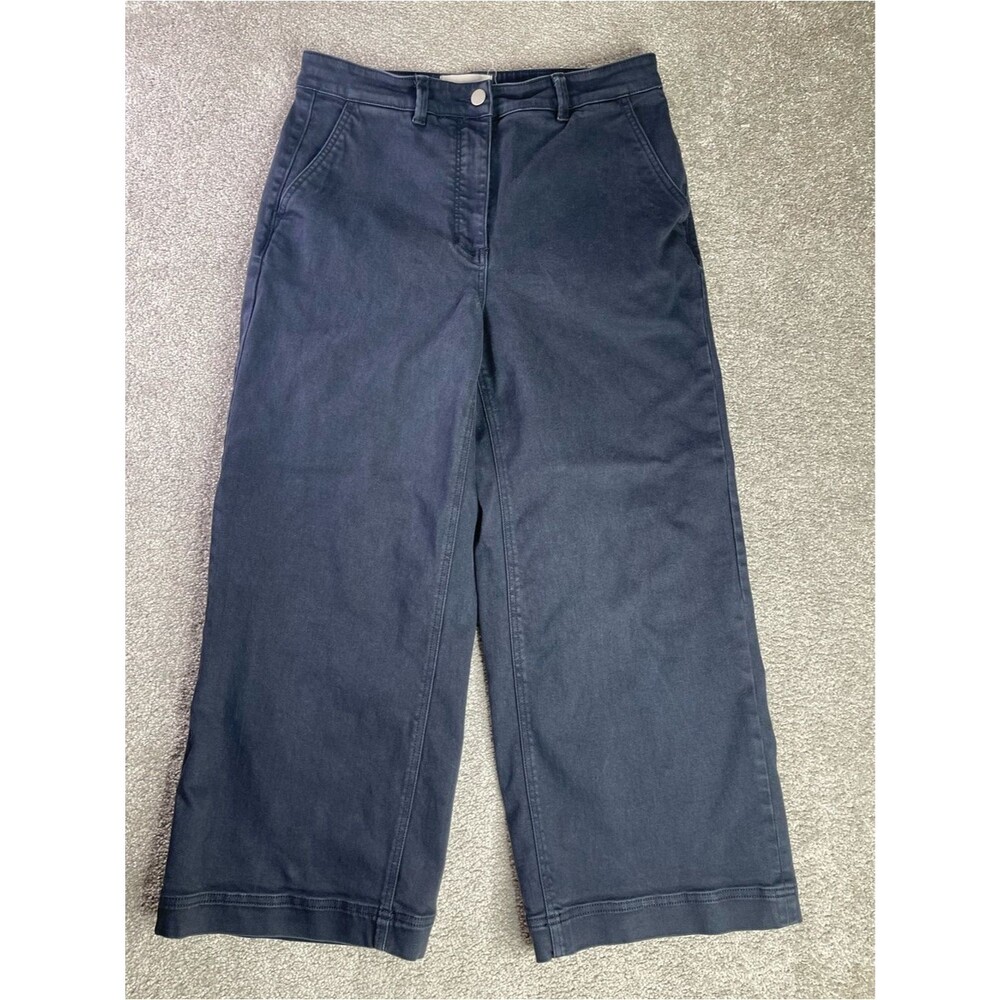 Everlane Jeans Women’s 12 Blue Wide Leg Crop High Rise Denim